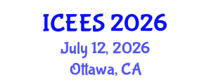 International Conference on Earthquake Engineering and Seismology (ICEES) July 12, 2026 - Ottawa, Canada