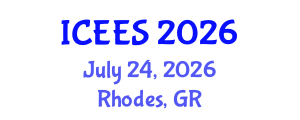 International Conference on Earthquake Engineering and Seismology (ICEES) July 24, 2026 - Rhodes, Greece International Conference on Earthquake Engineering and Seismology (ICEES) July 24, 2026 - Rhodes, Greece