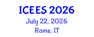 International Conference on Earthquake Engineering and Seismology (ICEES) July 22, 2026 - Rome, Italy