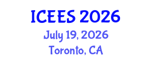 International Conference on Earthquake Engineering and Seismology (ICEES) July 19, 2026 - Toronto, Canada International Conference on Earthquake Engineering and Seismology (ICEES) July 19, 2026 - Toronto, Canada