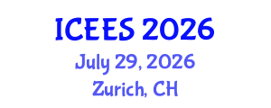 International Conference on Earthquake Engineering and Seismology (ICEES) July 29, 2026 - Zurich, Switzerland International Conference on Earthquake Engineering and Seismology (ICEES) July 29, 2026 - Zurich, Switzerland