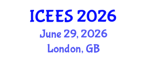 International Conference on Earthquake Engineering and Seismology (ICEES) June 29, 2026 - London, United Kingdom