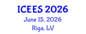 International Conference on Earthquake Engineering and Seismology (ICEES) June 15, 2026 - Riga, Latvia International Conference on Earthquake Engineering and Seismology (ICEES) June 15, 2026 - Riga, Latvia