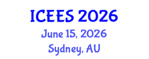 International Conference on Earthquake Engineering and Seismology (ICEES) June 15, 2026 - Sydney, Australia