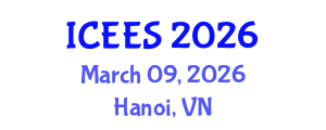 International Conference on Earthquake Engineering and Seismology (ICEES) March 09, 2026 - Hanoi, Vietnam International Conference on Earthquake Engineering and Seismology (ICEES) March 09, 2026 - Hanoi, Vietnam