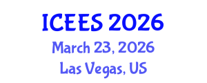 International Conference on Earthquake Engineering and Seismology (ICEES) March 23, 2026 - Las Vegas, United States International Conference on Earthquake Engineering and Seismology (ICEES) March 23, 2026 - Las Vegas, United States