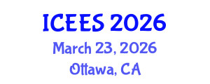 International Conference on Earthquake Engineering and Seismology (ICEES) March 23, 2026 - Ottawa, Canada