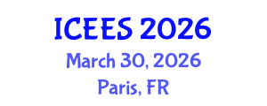 International Conference on Earthquake Engineering and Seismology (ICEES) March 30, 2026 - Paris, France