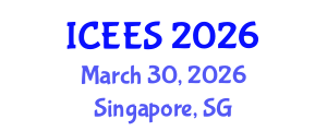 International Conference on Earthquake Engineering and Seismology (ICEES) March 30, 2026 - Singapore, Singapore International Conference on Earthquake Engineering and Seismology (ICEES) March 30, 2026 - Singapore, Singapore