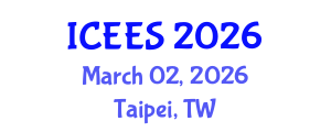 International Conference on Earthquake Engineering and Seismology (ICEES) March 02, 2026 - Taipei, Taiwan International Conference on Earthquake Engineering and Seismology (ICEES) March 02, 2026 - Taipei, Taiwan