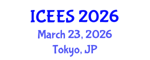 International Conference on Earthquake Engineering and Seismology (ICEES) March 23, 2026 - Tokyo, Japan