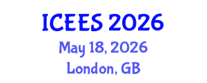International Conference on Earthquake Engineering and Seismology (ICEES) May 18, 2026 - London, United Kingdom International Conference on Earthquake Engineering and Seismology (ICEES) May 18, 2026 - London, United Kingdom