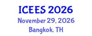 International Conference on Earthquake Engineering and Seismology (ICEES) November 29, 2026 - Bangkok, Thailand