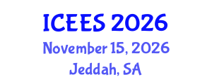 International Conference on Earthquake Engineering and Seismology (ICEES) November 15, 2026 - Jeddah, Saudi Arabia International Conference on Earthquake Engineering and Seismology (ICEES) November 15, 2026 - Jeddah, Saudi Arabia