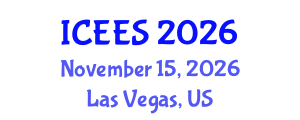 International Conference on Earthquake Engineering and Seismology (ICEES) November 15, 2026 - Las Vegas, United States International Conference on Earthquake Engineering and Seismology (ICEES) November 15, 2026 - Las Vegas, United States