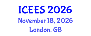 International Conference on Earthquake Engineering and Seismology (ICEES) November 18, 2026 - London, United Kingdom