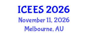 International Conference on Earthquake Engineering and Seismology (ICEES) November 11, 2026 - Melbourne, Australia