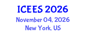 International Conference on Earthquake Engineering and Seismology (ICEES) November 04, 2026 - New York, United States International Conference on Earthquake Engineering and Seismology (ICEES) November 04, 2026 - New York, United States
