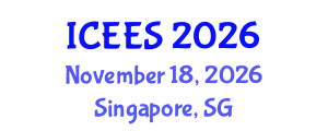 International Conference on Earthquake Engineering and Seismology (ICEES) November 18, 2026 - Singapore, Singapore International Conference on Earthquake Engineering and Seismology (ICEES) November 18, 2026 - Singapore, Singapore