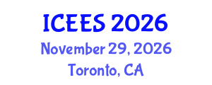 International Conference on Earthquake Engineering and Seismology (ICEES) November 29, 2026 - Toronto, Canada