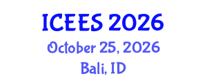 International Conference on Earthquake Engineering and Seismology (ICEES) October 25, 2026 - Bali, Indonesia International Conference on Earthquake Engineering and Seismology (ICEES) October 25, 2026 - Bali, Indonesia