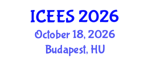 International Conference on Earthquake Engineering and Seismology (ICEES) October 18, 2026 - Budapest, Hungary International Conference on Earthquake Engineering and Seismology (ICEES) October 18, 2026 - Budapest, Hungary