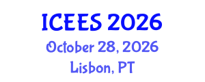 International Conference on Earthquake Engineering and Seismology (ICEES) October 28, 2026 - Lisbon, Portugal International Conference on Earthquake Engineering and Seismology (ICEES) October 28, 2026 - Lisbon, Portugal