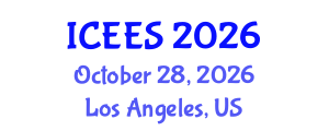 International Conference on Earthquake Engineering and Seismology (ICEES) October 28, 2026 - Los Angeles, United States International Conference on Earthquake Engineering and Seismology (ICEES) October 28, 2026 - Los Angeles, United States