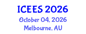 International Conference on Earthquake Engineering and Seismology (ICEES) October 04, 2026 - Melbourne, Australia International Conference on Earthquake Engineering and Seismology (ICEES) October 04, 2026 - Melbourne, Australia