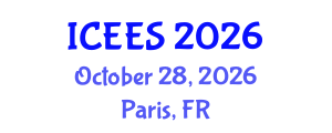 International Conference on Earthquake Engineering and Seismology (ICEES) October 28, 2026 - Paris, France