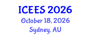 International Conference on Earthquake Engineering and Seismology (ICEES) October 18, 2026 - Sydney, Australia