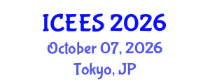 International Conference on Earthquake Engineering and Seismology (ICEES) October 07, 2026 - Tokyo, Japan International Conference on Earthquake Engineering and Seismology (ICEES) October 07, 2026 - Tokyo, Japan