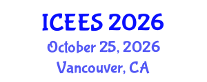 International Conference on Earthquake Engineering and Seismology (ICEES) October 25, 2026 - Vancouver, Canada International Conference on Earthquake Engineering and Seismology (ICEES) October 25, 2026 - Vancouver, Canada