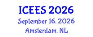 International Conference on Earthquake Engineering and Seismology (ICEES) September 16, 2026 - Amsterdam, Netherlands International Conference on Earthquake Engineering and Seismology (ICEES) September 16, 2026 - Amsterdam, Netherlands