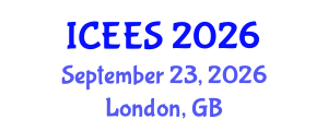 International Conference on Earthquake Engineering and Seismology (ICEES) September 23, 2026 - London, United Kingdom