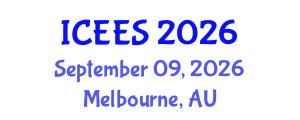 International Conference on Earthquake Engineering and Seismology (ICEES) September 09, 2026 - Melbourne, Australia
