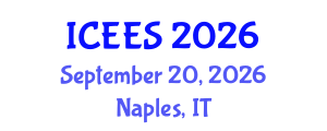 International Conference on Earthquake Engineering and Seismology (ICEES) September 20, 2026 - Naples, Italy International Conference on Earthquake Engineering and Seismology (ICEES) September 20, 2026 - Naples, Italy