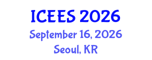 International Conference on Earthquake Engineering and Seismology (ICEES) September 16, 2026 - Seoul, Republic of Korea International Conference on Earthquake Engineering and Seismology (ICEES) September 16, 2026 - Seoul, Republic of Korea