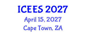 International Conference on Earthquake Engineering and Seismology (ICEES) April 15, 2027 - Cape Town, South Africa