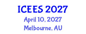 International Conference on Earthquake Engineering and Seismology (ICEES) April 10, 2027 - Melbourne, Australia International Conference on Earthquake Engineering and Seismology (ICEES) April 10, 2027 - Melbourne, Australia