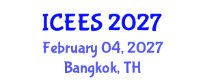 International Conference on Earthquake Engineering and Seismology (ICEES) February 04, 2027 - Bangkok, Thailand International Conference on Earthquake Engineering and Seismology (ICEES) February 04, 2027 - Bangkok, Thailand