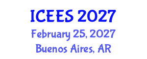 International Conference on Earthquake Engineering and Seismology (ICEES) February 25, 2027 - Buenos Aires, Argentina International Conference on Earthquake Engineering and Seismology (ICEES) February 25, 2027 - Buenos Aires, Argentina