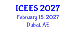 International Conference on Earthquake Engineering and Seismology (ICEES) February 15, 2027 - Dubai, United Arab Emirates