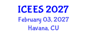 International Conference on Earthquake Engineering and Seismology (ICEES) February 03, 2027 - Havana, Cuba International Conference on Earthquake Engineering and Seismology (ICEES) February 03, 2027 - Havana, Cuba