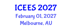 International Conference on Earthquake Engineering and Seismology (ICEES) February 01, 2027 - Melbourne, Australia International Conference on Earthquake Engineering and Seismology (ICEES) February 01, 2027 - Melbourne, Australia