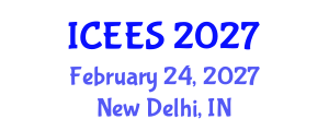 International Conference on Earthquake Engineering and Seismology (ICEES) February 24, 2027 - New Delhi, India International Conference on Earthquake Engineering and Seismology (ICEES) February 24, 2027 - New Delhi, India