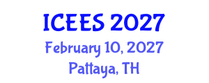 International Conference on Earthquake Engineering and Seismology (ICEES) February 10, 2027 - Pattaya, Thailand