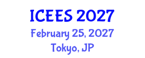 International Conference on Earthquake Engineering and Seismology (ICEES) February 25, 2027 - Tokyo, Japan International Conference on Earthquake Engineering and Seismology (ICEES) February 25, 2027 - Tokyo, Japan