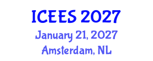International Conference on Earthquake Engineering and Seismology (ICEES) January 21, 2027 - Amsterdam, Netherlands