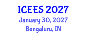 International Conference on Earthquake Engineering and Seismology (ICEES) January 30, 2027 - Bengaluru, India International Conference on Earthquake Engineering and Seismology (ICEES) January 30, 2027 - Bengaluru, India